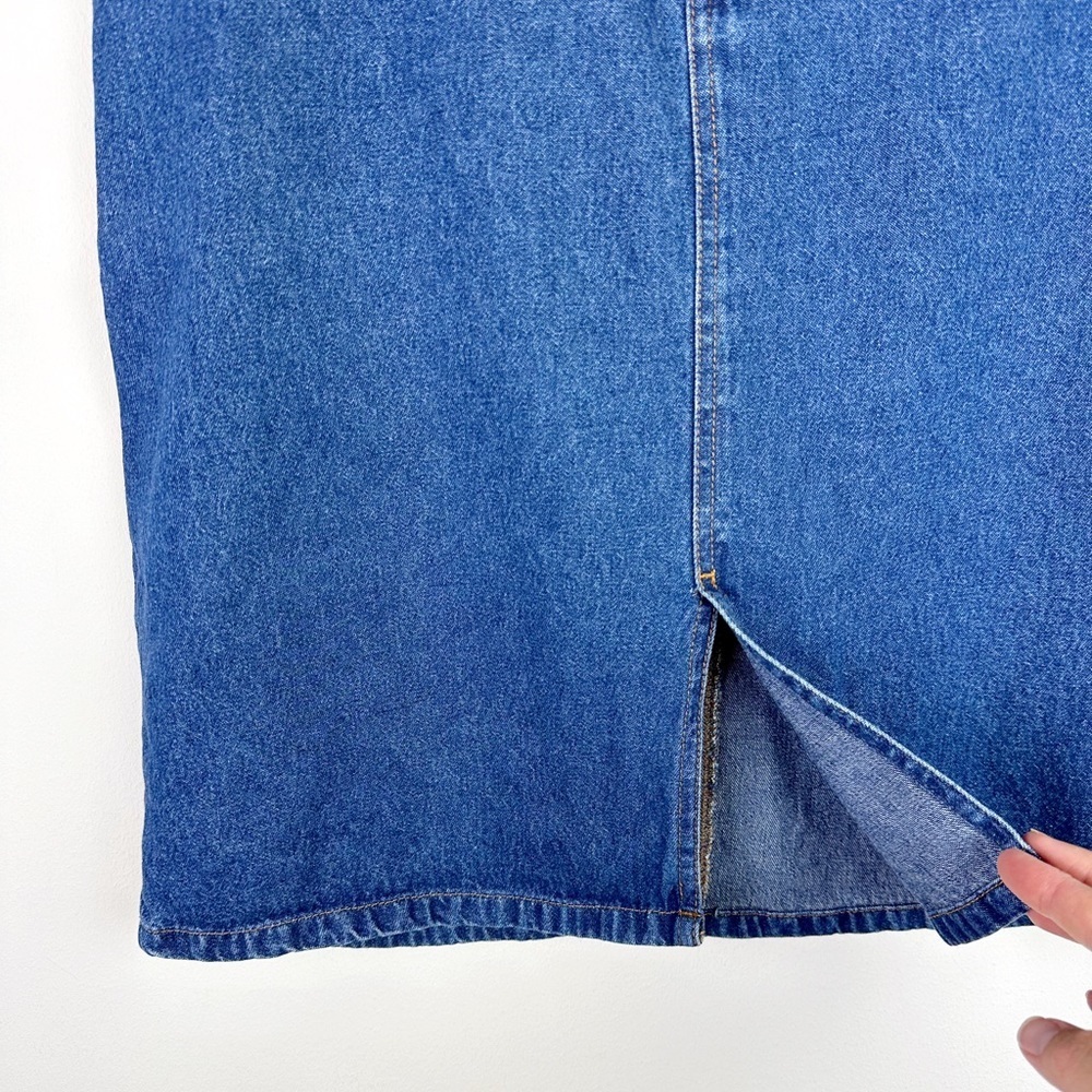 Bill Blass 90's Denim Pencil Skirt - Picture 2 of 6